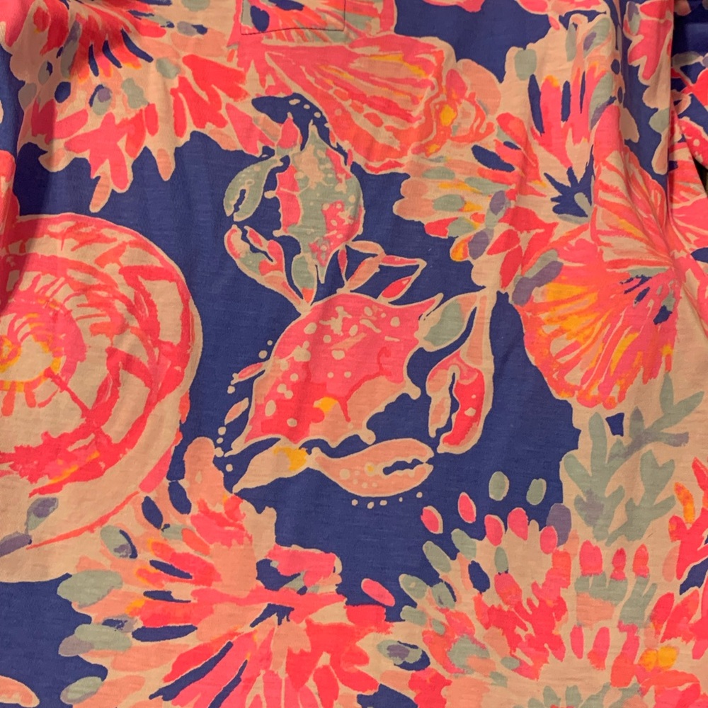 Lily Pulitzer Noelle Bennett Blue Bay Dreamin dress with cute tie back - Picture 12 of 13